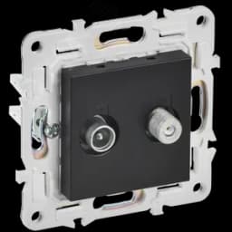 SKANDY Розетка двойная TV+SAT SK-A13Bl черный IEK