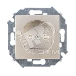 15 Розетка 2P без заземления 16А 250В винтовой зажим шампань Simon
