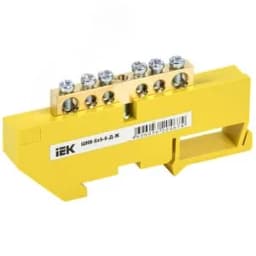 Шина PE земля на DIN-изоляторах ШНИ-6х9-6-Д-Ж