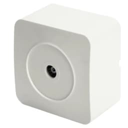 Розетка TV открытой установки 1местная STEKKER 75 Ом 5862МГц серия София белый MST001001 49299