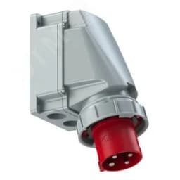 Вилка настенная 63А/400V/3P+E/IP67