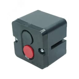 Пост управления ПКЕ 712 У3, 10А, 660В, чёрный и красный цилиндр, накладной, IP40