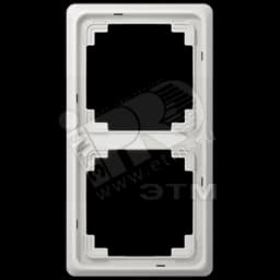 Рамка 2 поста универсальная светло-серая