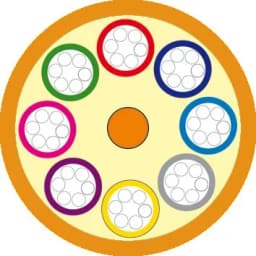 Кабель волоконно-оптический 50/125 (OM2) многомодовый Hyperline FO-MB-IN-50-48-LSZH-OR