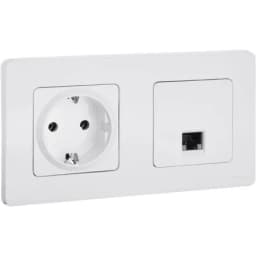 Розетка компьютерная Inspiria RJ45 кат.5E UTP бел. Leg 673825