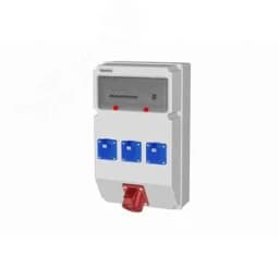 Устройство распределительное 00 3хSHUKO16А250В 1хСЕЕ32А5п с защитой, вход УЗО, 297x504x177, настенное, пластик, IP44