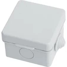 Коробка распаячная, с винтом, белая, 75x75x20 (100 шт/уп) ПожТехКабель 030-001