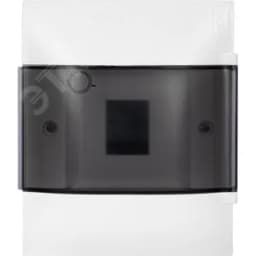 Practibox S Пластиковый щиток Встраиваемый (ЩРв-П) 1X4 Дымчатая дверь