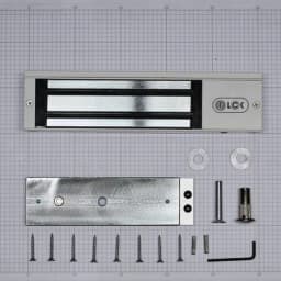 Электромагнитный замок (сила удержания 350 кг), с двумя встроенными датчиками, цвет белый, RAL9016(белый) RL-EM350-LSW R-Lock