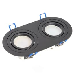 Светильник потолочный встраиваемый DL2812 MR16 50W G53 прямоугольник черный 48459