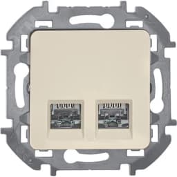 INSPIRIA розетка двойная RJ 45 категория 5e UTP слоновая кость LEGRAND