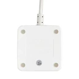 Удлинитель «Куб» 2х1.3м 3USB 2.4А+зарядное устройство 1кв.мм EKF UBA-CUB-3-WC