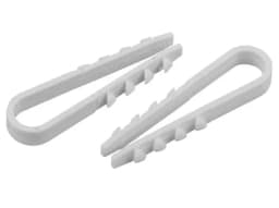 Дюбель-хомут (нейлон) 11-18, белый (100 шт)