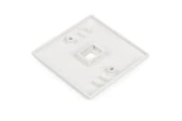 Панель лицевая для 1 вставки Hyperline FP-E-1-WH