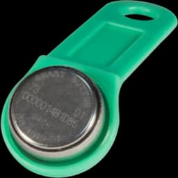 Ключ с пластиковым держателем Tantos TM1990A iButton TS (зеленый) TM1990A-F5