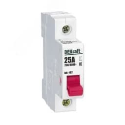 Выключатель-разъединитель 1Р 25А ВН-102 Dekraft