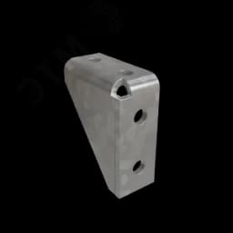 Угловой соединитель усиленный (4 отверстия) s:6 мм КМ-профиль