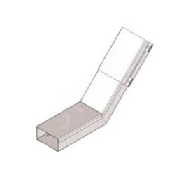 Короб для поворота трассы вверх на 45 У1119 100х100-45 УХЛ1, оцинкованный лист, S1,5