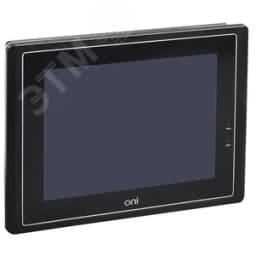 Панель оператора общепром. 9,7" резистивный экран, черная. Корпус: пластик, 1xEthernet, 2xRS232/RS485/RS422, 2xRS232, 2xUSB, 1xSD, 24В DC ONI