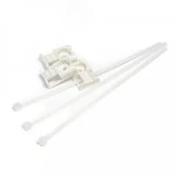 Комплект крепления площадка для прямого монтажа белая со стяжкой 3,6х150 мм