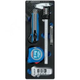 Набор измерительных инструментов, ложемент, 5 предметов