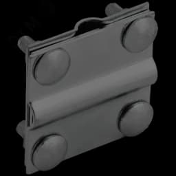 Зажим крестообразный с разделителем полоса/пруток-полоса/пруток 40/12мм оцинкованная сталь TD IEK