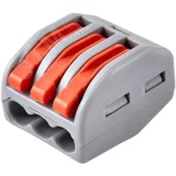 Клемма соединительная 3-контактная Elеctrodeel ED 222-413, сечение 0,08-4,0 мм2, 32А/400В (упаковка 50 штук)