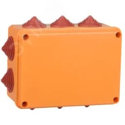 Коробка распаячная огнестойкая ПС 150х110х70мм 6P 6мм2 IP55 10 вводов