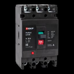 Автоматический выключатель LS125 18кА 3P 20А ProPact EKF