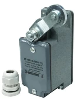 Выключатель путевой ВП 16Е-23Б-231-55 У2.3 рычаг с роликом с сальником ход вправо самовозврат 1з+1р IP55 Электротехник ET518042