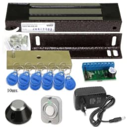 Электромагнитный замок 240 кг. комплект с бесконтактными ключами доступа Уралкам