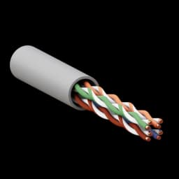 Кабель витая пара TERACOM PRO Cat.5E U/UTP 4 пары solid 24AWG оболочка LSZH нг(А)-HF цвет серый (упак. 305м) EKF