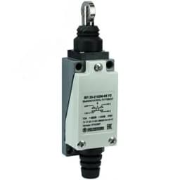 Выключатель путевой ВП 25-2102М-65 У2, толкатель с роликом, 1з+1р, безинерционный, 21х56 мм, 3А, IP65 Электротехник