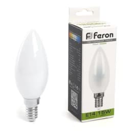 Лампа светодиодная Feron LB717 Свеча E14 15W 4000K 38257