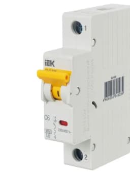 Выключатель автоматический модульный 1п C 6А 6кА ВА47-60M KARAT IEK MVA31-1-006-C