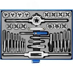 Набор метчиков и плашек, сталь Р6М5 35 предметов ЗУБР