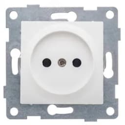 Розетка однопостовая Ugra б/з с з/ш, механизм, 16А, 250В, белый GUSI Electric