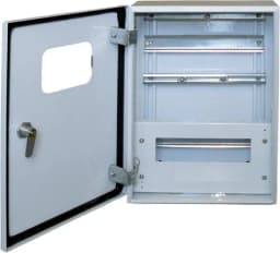 Корпус Щит учета со стеклом навесной-1х9-СЭ1-IP54-У1-018-Узола