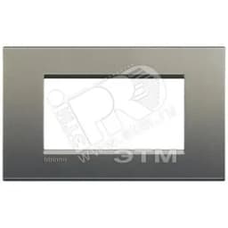 LivingLight Рамка прямоугольная 4 поста Серый шелк