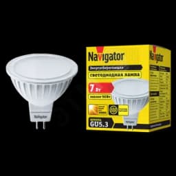 Лампа светодиодная LED 7вт 230в GU5.3 тепло-белая