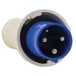 Вилка кабельная 63А 2Р+Е IP67 переносная 220В 033