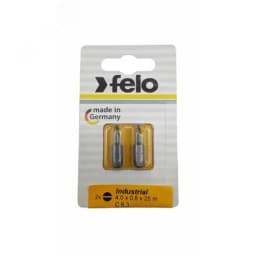 Бита Плоская шлицевая 4,0X0,8X25, серия Industrial, 2шт в блистере