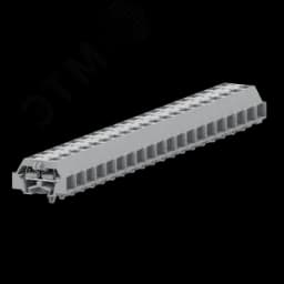 Клемма TB 2-2 с бок. подключ. с защелк. ножками, серая