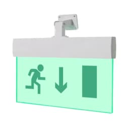 Табло Элтех-сервис М-12-УЛЬТРА Человек вправо стрелка вниз в дверь (универс. креп.)