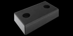 Бампер резиновый БР-500 (500*250*100 мм) (П)