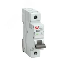 Выключатель автоматический AV-10 1P 63A (B) 10kA AVERES