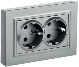 BRITE Роз. 2-я с з/к/ш 16А в сб. РСш12-3-БрА алюм. IEK (BR-R24-16-K47-F)