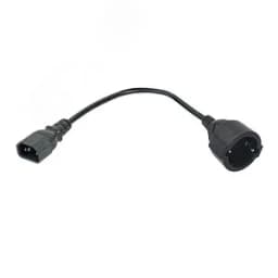 Адаптер PDU 3х1.5 10см с разъёмами C14-Schuko