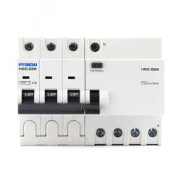 Дифференциальный автомат HRO63M 3NG4C0000C 00010G 3 полюса + нейтр., 10A ток, к.з. 6kA,30mA (STANDARD)