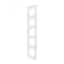 ZIMA Рамка 5-ая горизонтальная б/вст белая LEZARD